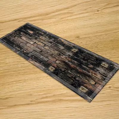 Glass Table Runner - In Stone And Granite Effect - Made To Measure